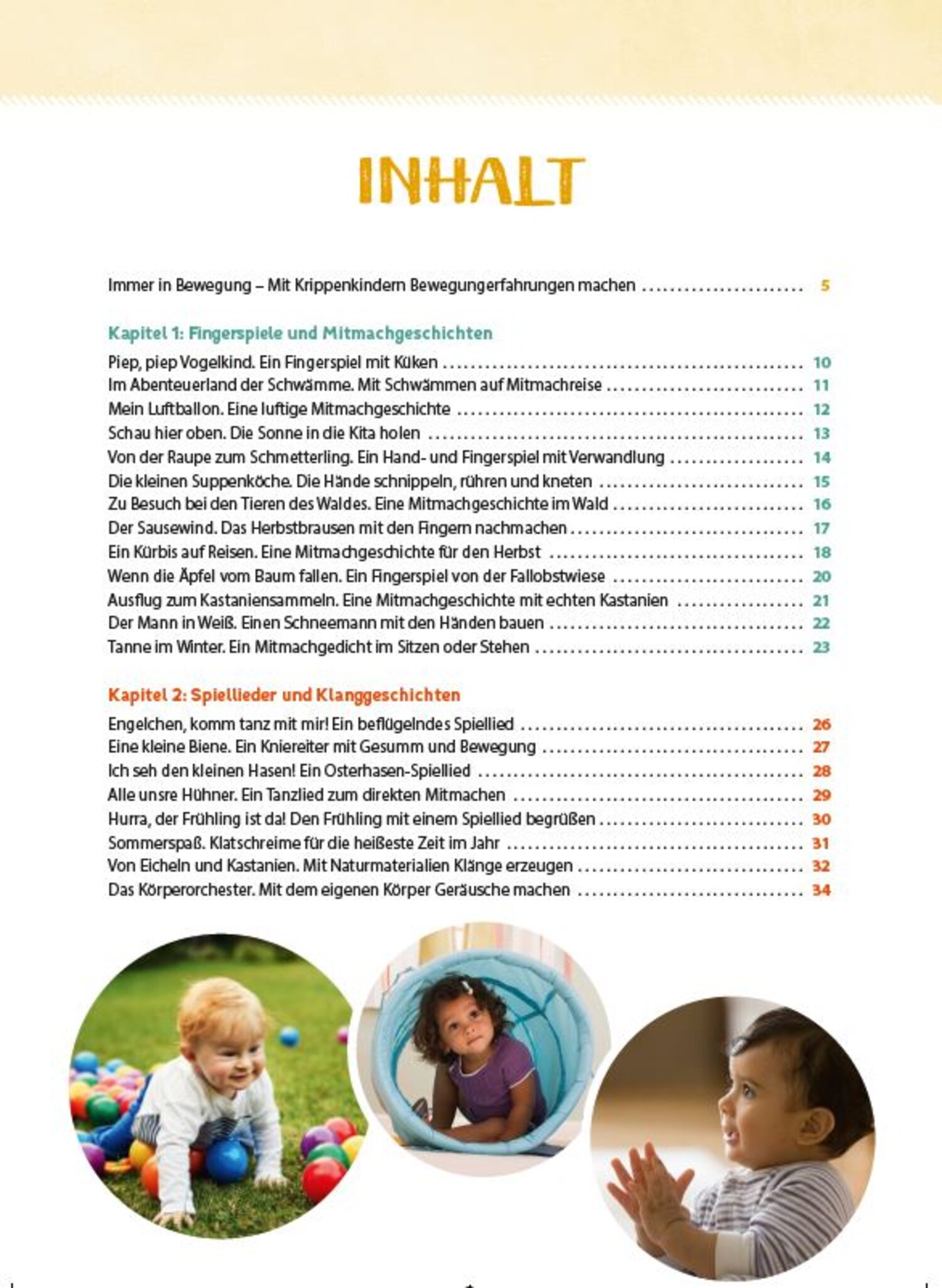 Bewegung Im Kindergarten Facharbeit Praxisideen für die Krippe - Die besten Bewegungsspiele für